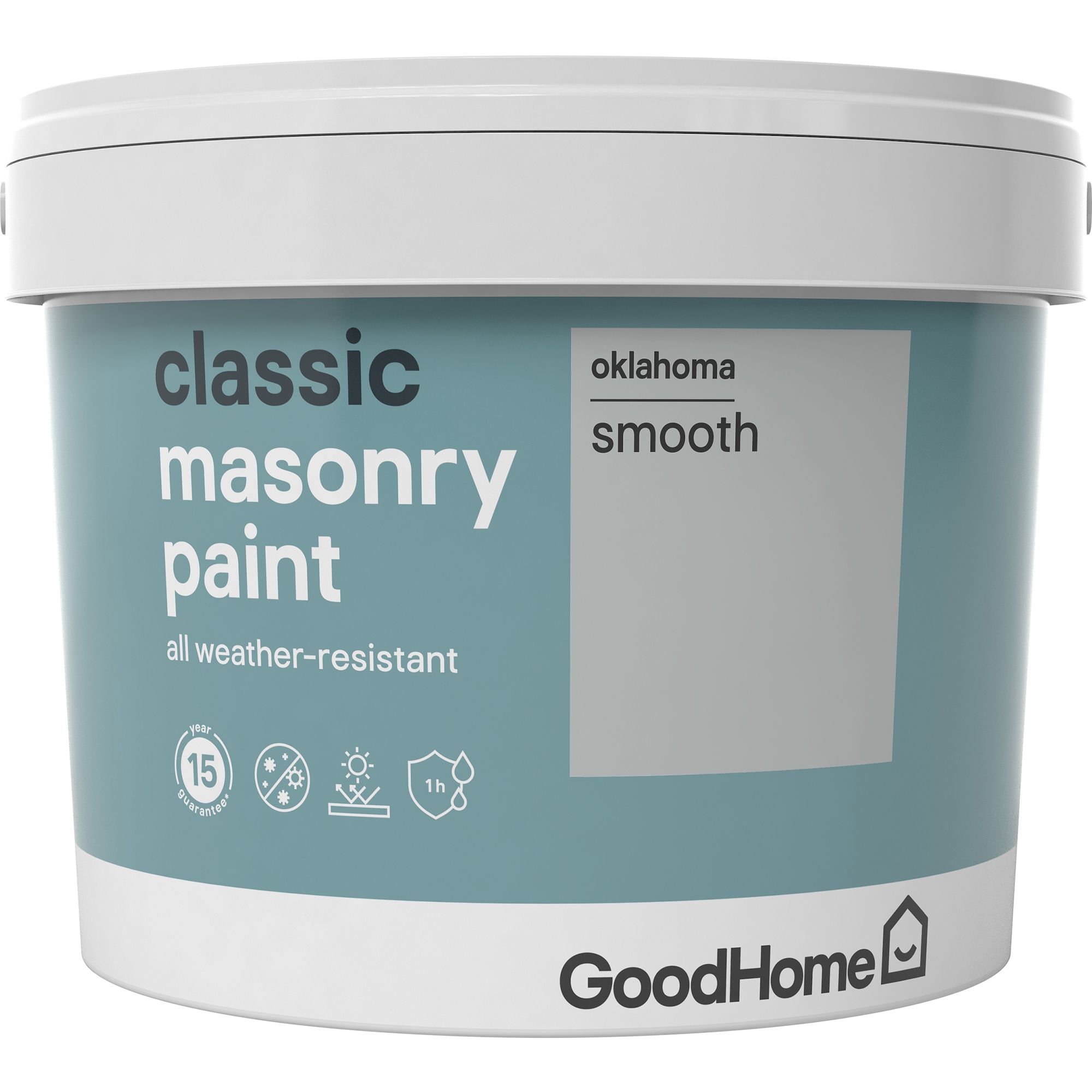 GoodHome Classic Oklahoma Smooth Matt Masonry paint, 10L