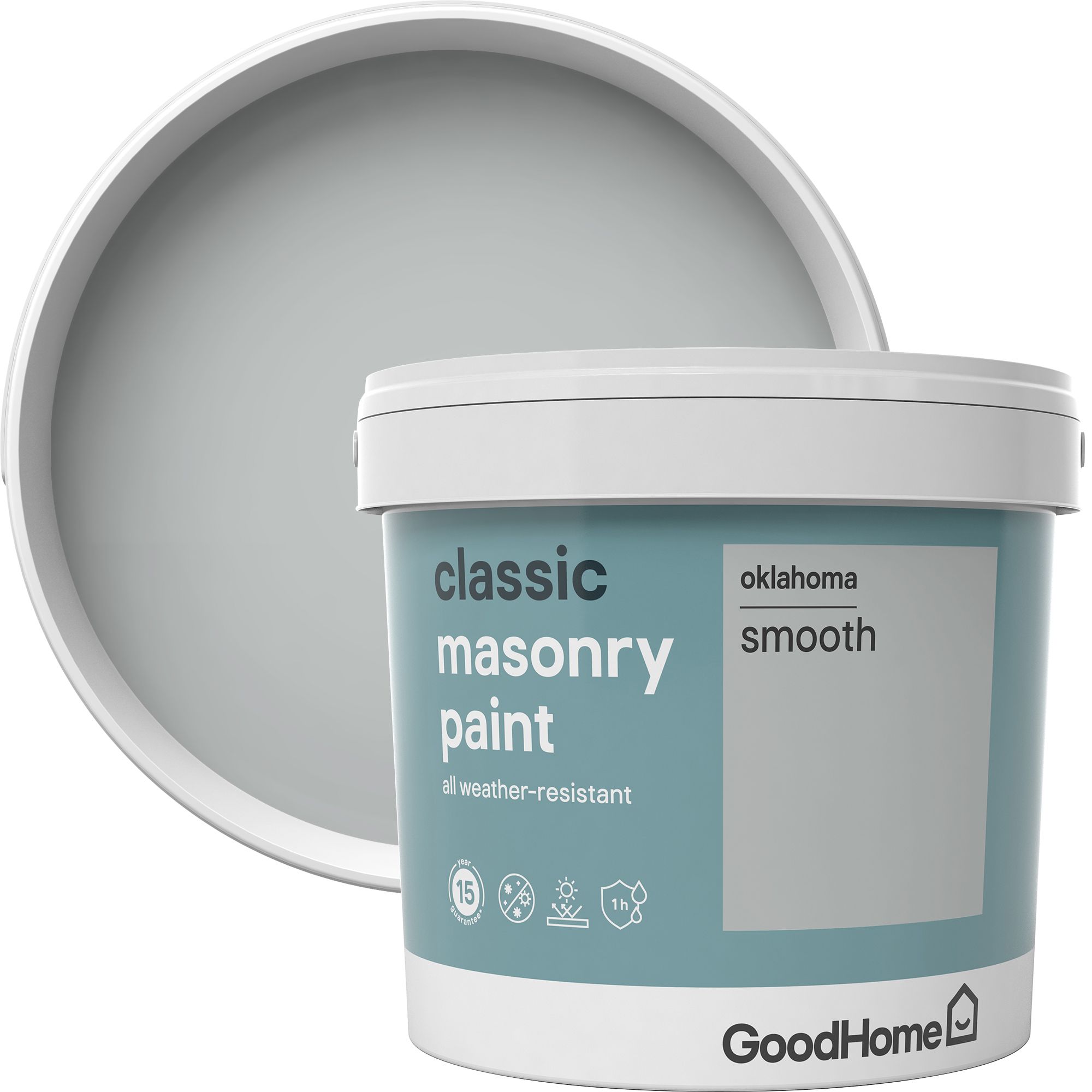 GoodHome Classic Oklahoma Smooth Matt Masonry paint, 5L