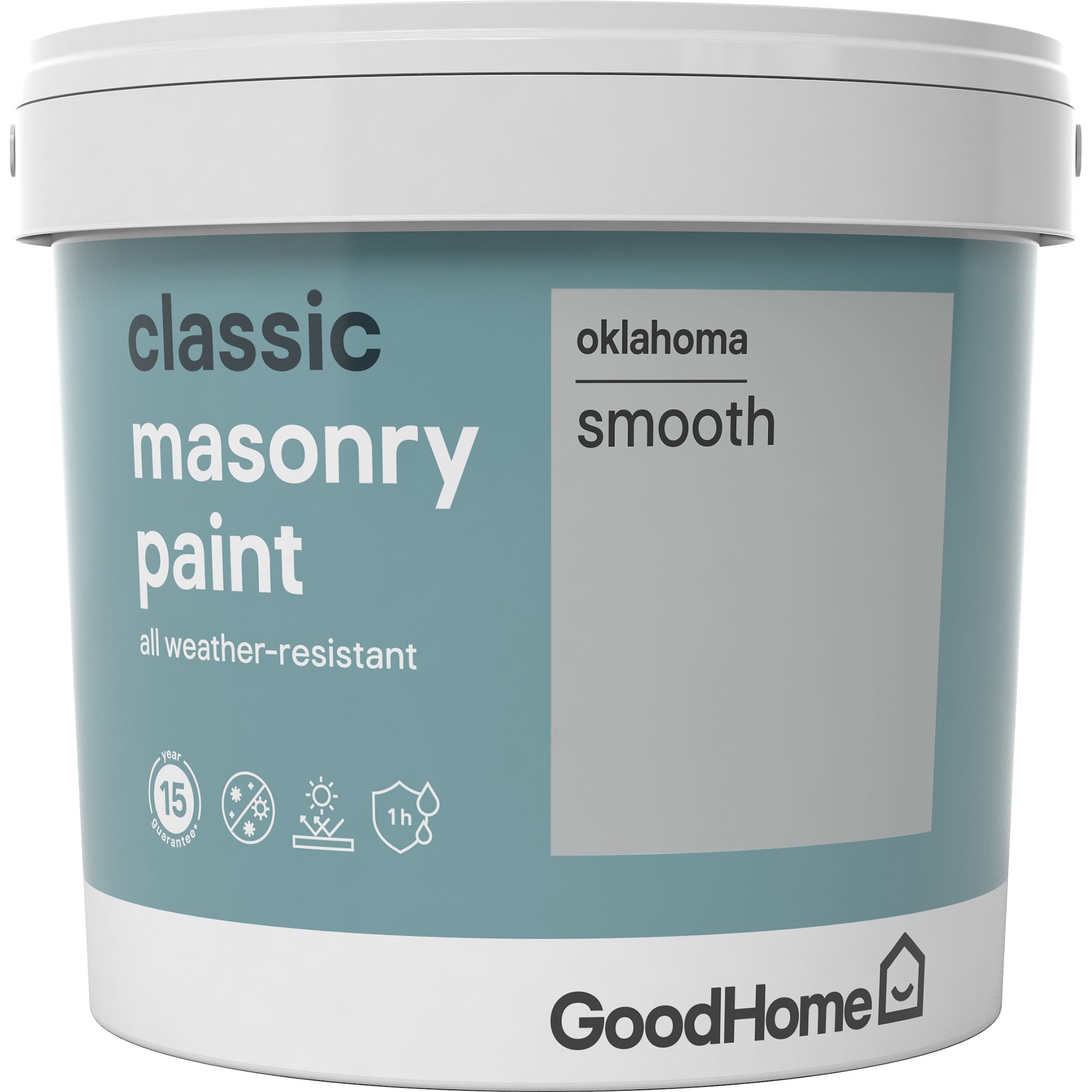 GoodHome Classic Oklahoma Smooth Matt Masonry paint, 5L