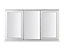 GoodHome Clear Double glazed White Fixed Window, (H)1195mm (W)1765mm