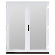 GoodHome Clear Double glazed White Hardwood Reversible Patio door & frame, (H)2094mm (W)1494mm
