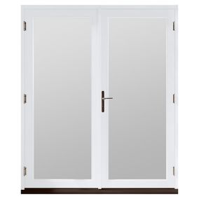GoodHome Clear Double glazed White Hardwood Reversible Patio door & frame, (H)2094mm (W)1794mm