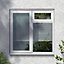 GoodHome Clear Double glazed White Left-handed Top hung Window, (H)895mm (W)1195mm
