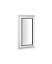 GoodHome Clear Double glazed White Left-handed Window, (H)745mm (W)625mm