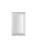 GoodHome Clear Double glazed White Left-handed Window, (H)745mm (W)625mm