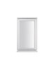GoodHome Clear Double glazed White Left-handed Window, (H)895mm (W)625mm