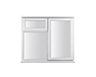 GoodHome Clear Double glazed White Right-handed Top hung Window, (H)1195mm (W)1195mm