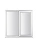 GoodHome Clear Double glazed White Right-handed Window, (H)1045mm (W)1195mm
