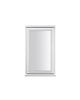 GoodHome Clear Double glazed White Right-handed Window, (H)1045mm (W)625mm