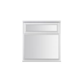 GoodHome Clear Double glazed White Top hung Window, (H)1045mm (W)910mm
