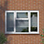 GoodHome Clear Double glazed White Top hung Window, (H)1195mm (W)1765mm