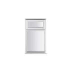 GoodHome Clear Double glazed White Top hung Window, (H)1195mm (W)625mm
