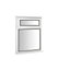 GoodHome Clear Double glazed White Top hung Window, (H)895mm (W)1195mm