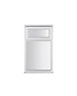 GoodHome Clear Double glazed White Top hung Window, (H)895mm (W)625mm