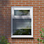 GoodHome Clear Double glazed White Top hung Window, (H)895mm (W)910mm