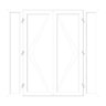 GoodHome Clear Double glazed White uPVC External Patio door & frame, (H)2090mm (W)1790mm