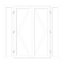 GoodHome Clear Double glazed White uPVC External Patio door & frame, (H)2090mm (W)1790mm