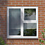 GoodHome Clear Double glazed White uPVC Left-handed Top hung Window, (H)1190mm (W)1190mm