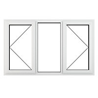 GoodHome Clear Double glazed White uPVC LH & RH Window, (H)1040mm (W)1770mm