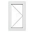 GoodHome Clear Double glazed White uPVC Right-handed Window, (H)1040mm (W)610mm
