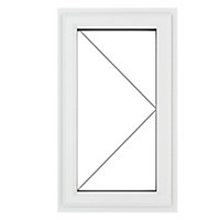 GoodHome Clear Double glazed White uPVC Right-handed Window, (H)820mm (W)610mm