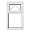 GoodHome Clear Double glazed White uPVC Top hung Window, (H)1040mm (W)610mm