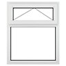 GoodHome Clear Double glazed White uPVC Top hung Window, (H)1115mm (W)905mm
