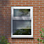 GoodHome Clear Double glazed White uPVC Top hung Window, (H)965mm (W)1190mm