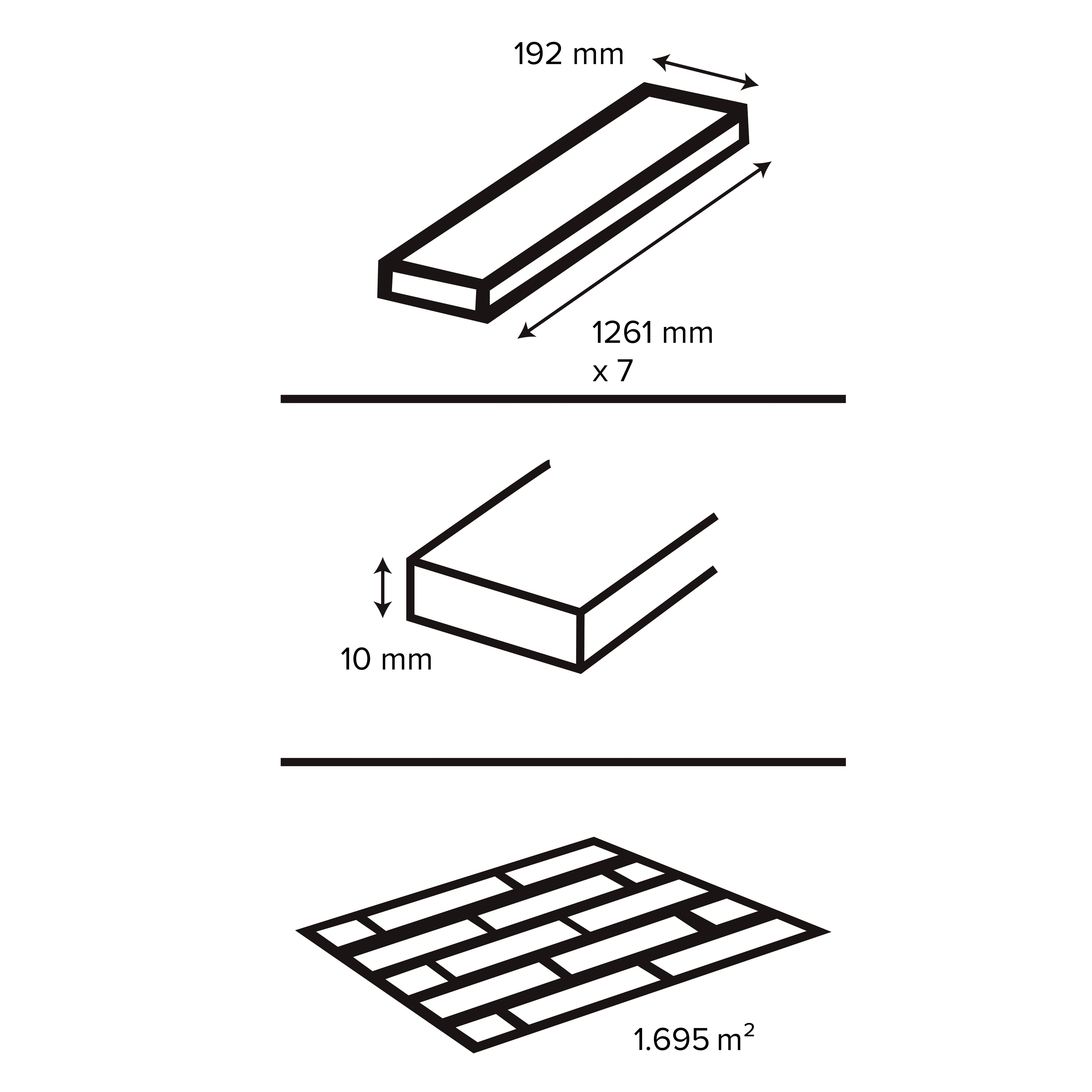 GoodHome Cleobury Laminate Flooring, 1.69m²