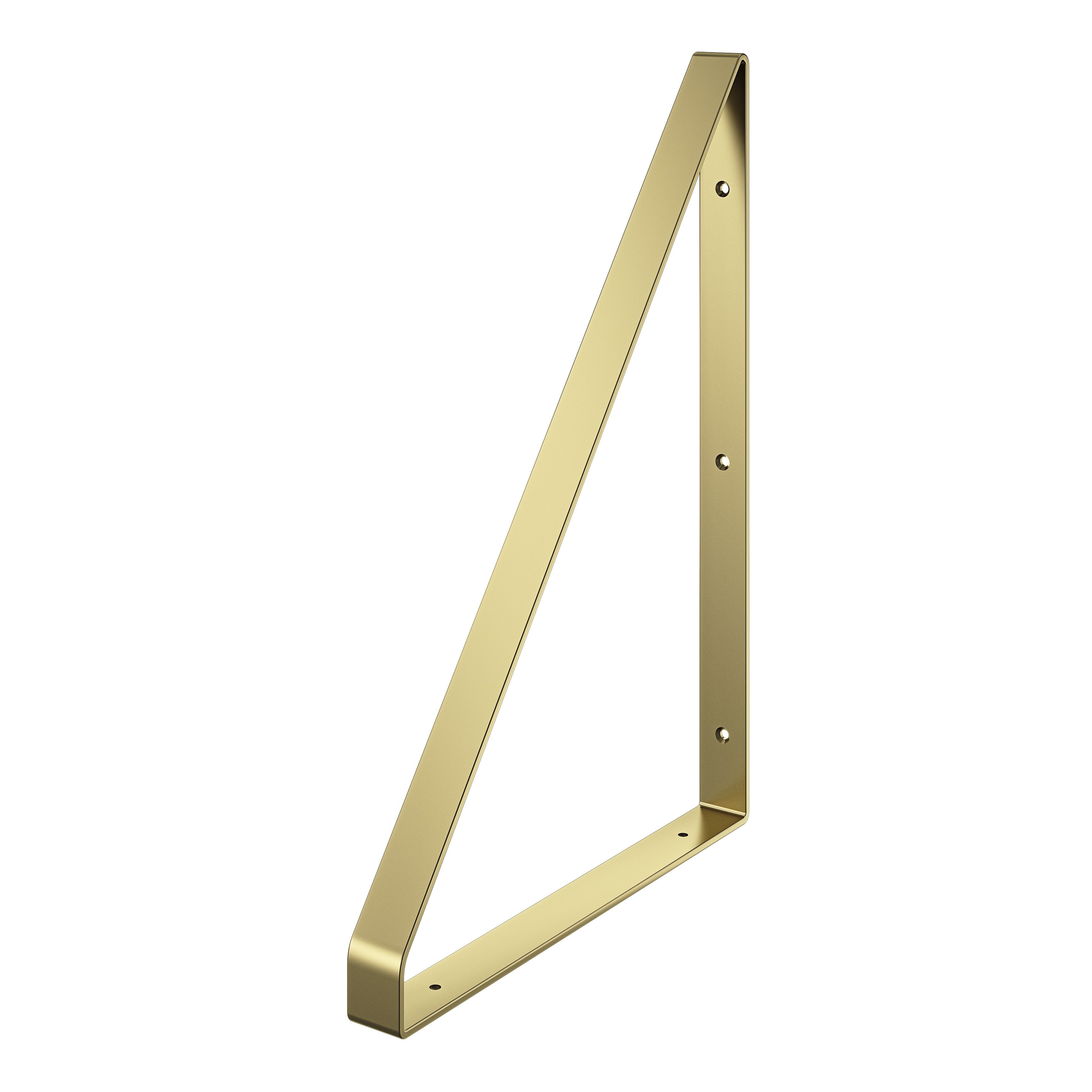 GoodHome Clever Gold effect Steel Shelving bracket (H)280mm (D)200mm