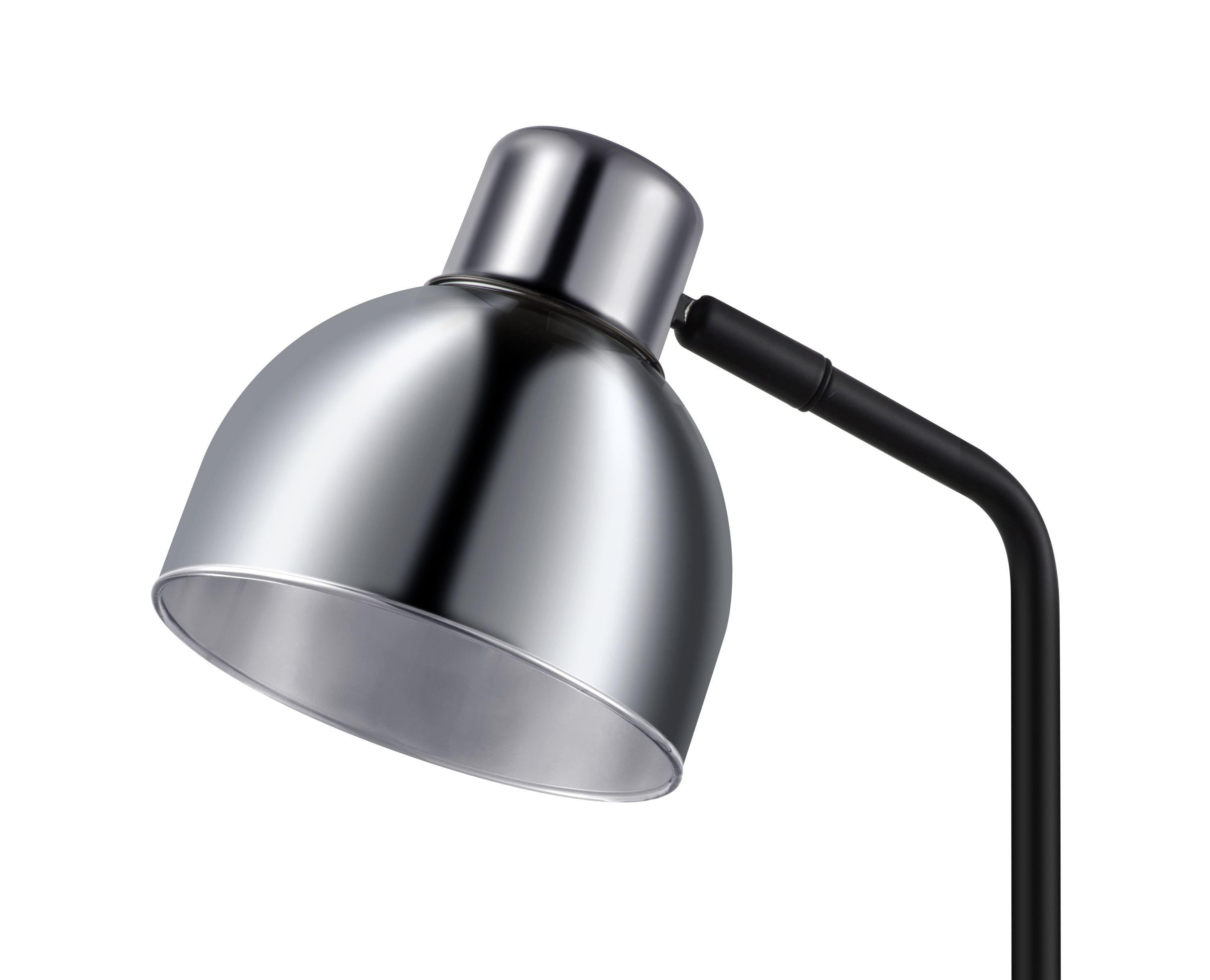 GoodHome Clitheroe Matt Black Integrated LED Straight Table lamp