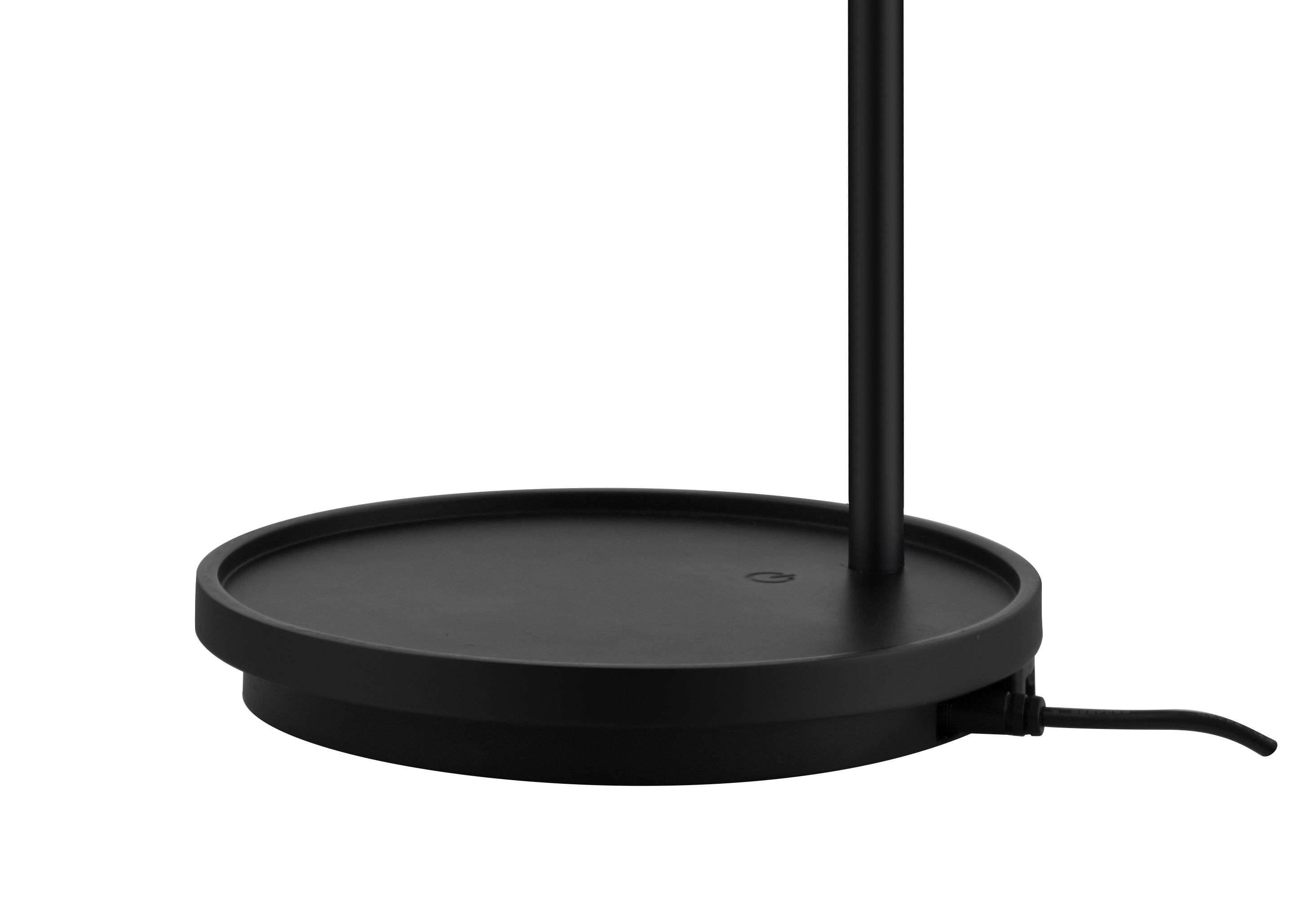 GoodHome Clitheroe Matt Black Integrated LED Straight Table lamp