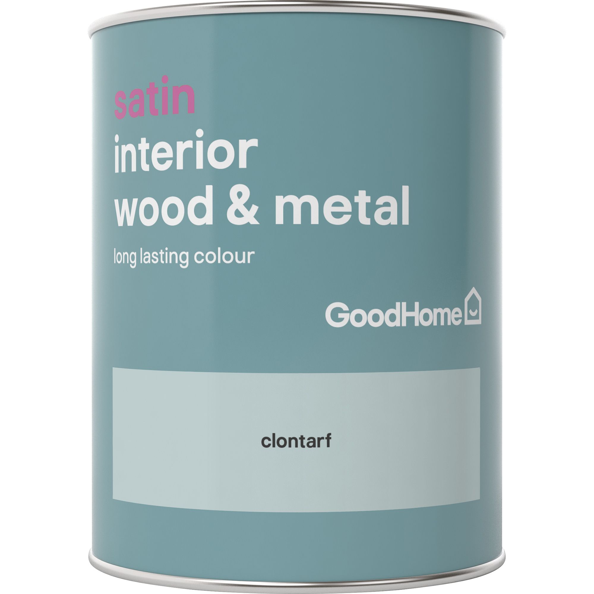 GoodHome Clontarf Satin Metal & wood paint, 750ml