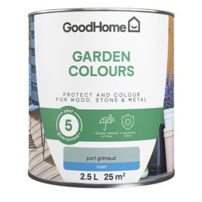 GoodHome Colour It Port Grimaud Matt Multi-surface paint, 2.5L
