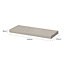 GoodHome Cusko Rectangular Floating shelf (L)60cm x (D)23.5cm