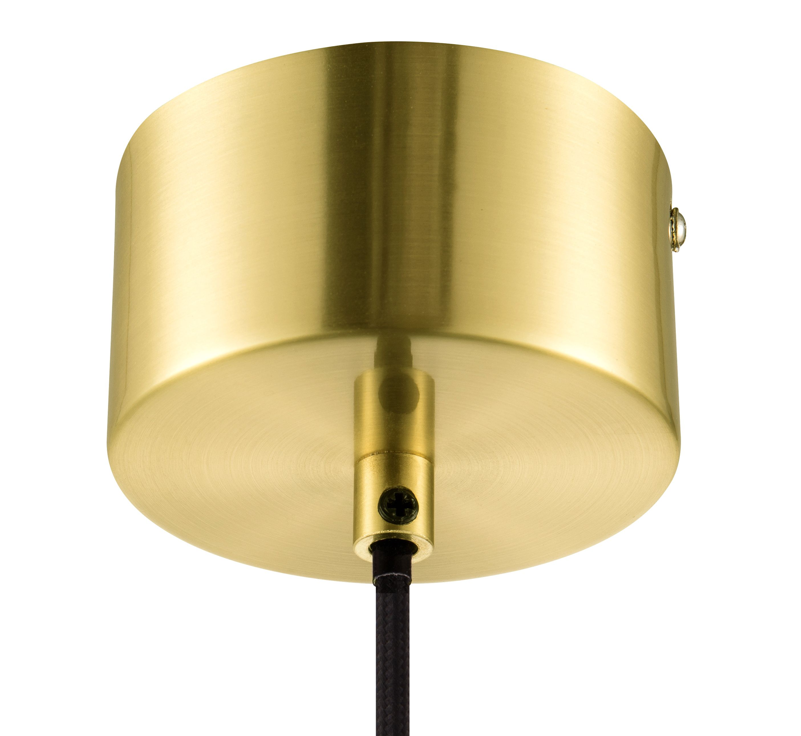 GoodHome Dacite Brass & transparent Brass effect Pendant ceiling light, (Dia)280mm