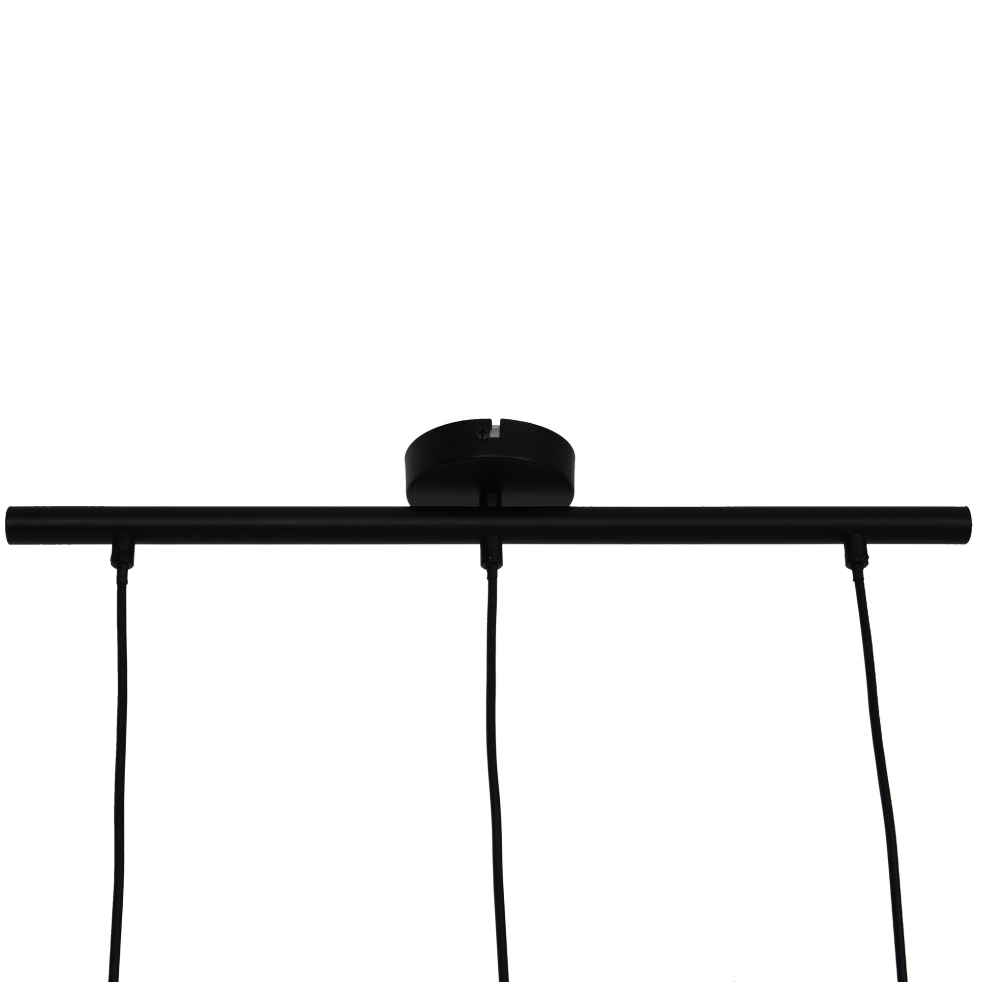 GoodHome Daluiz Matt Black 3 Lamp Pendant ceiling light