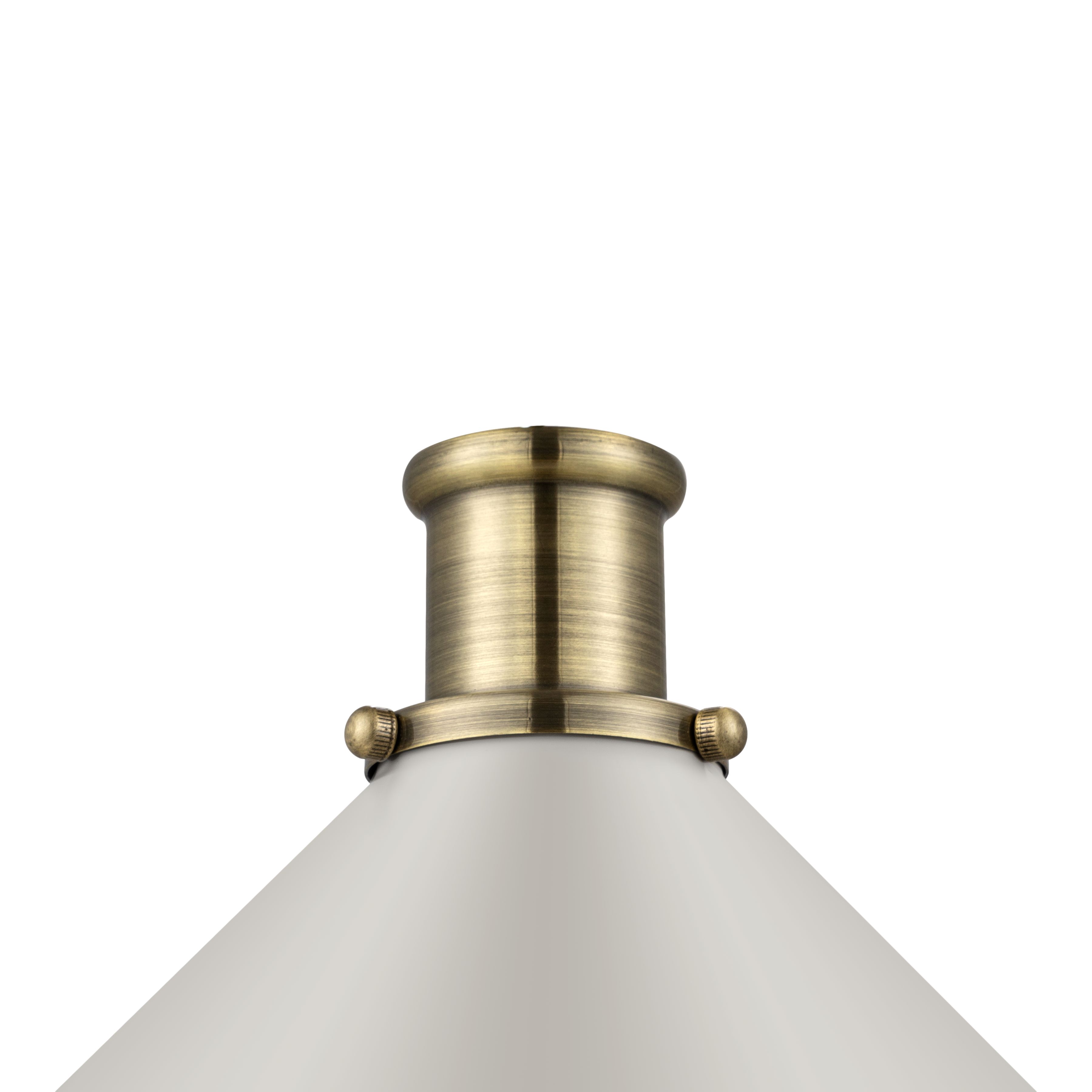 GoodHome Danvers Taupe Coolie Cone Lamp shade (D)26cm