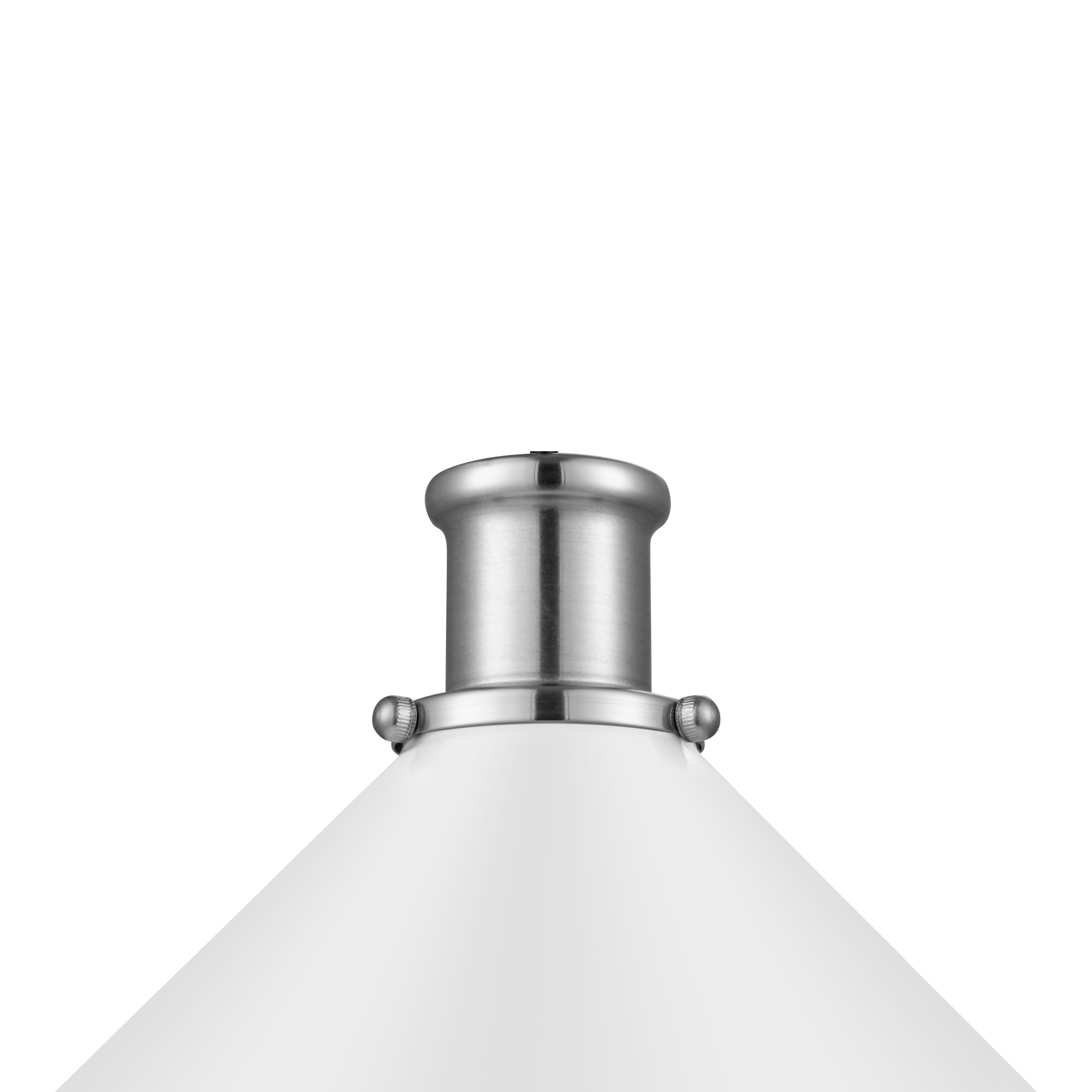 GoodHome Danvers White Coolie Cone Lamp shade (D)26cm