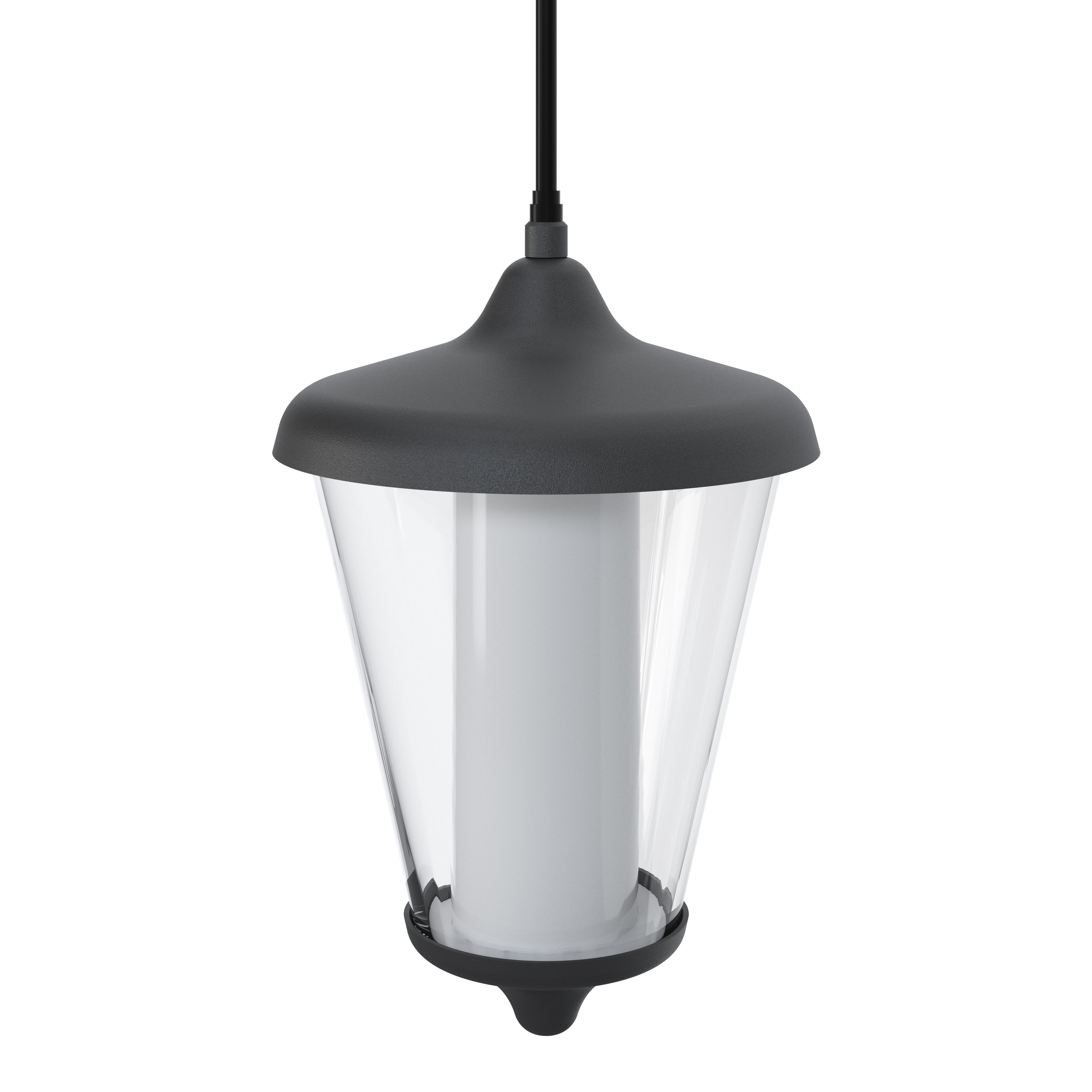 GoodHome Dark grey Mains-powered LED Outdoor Pendant light