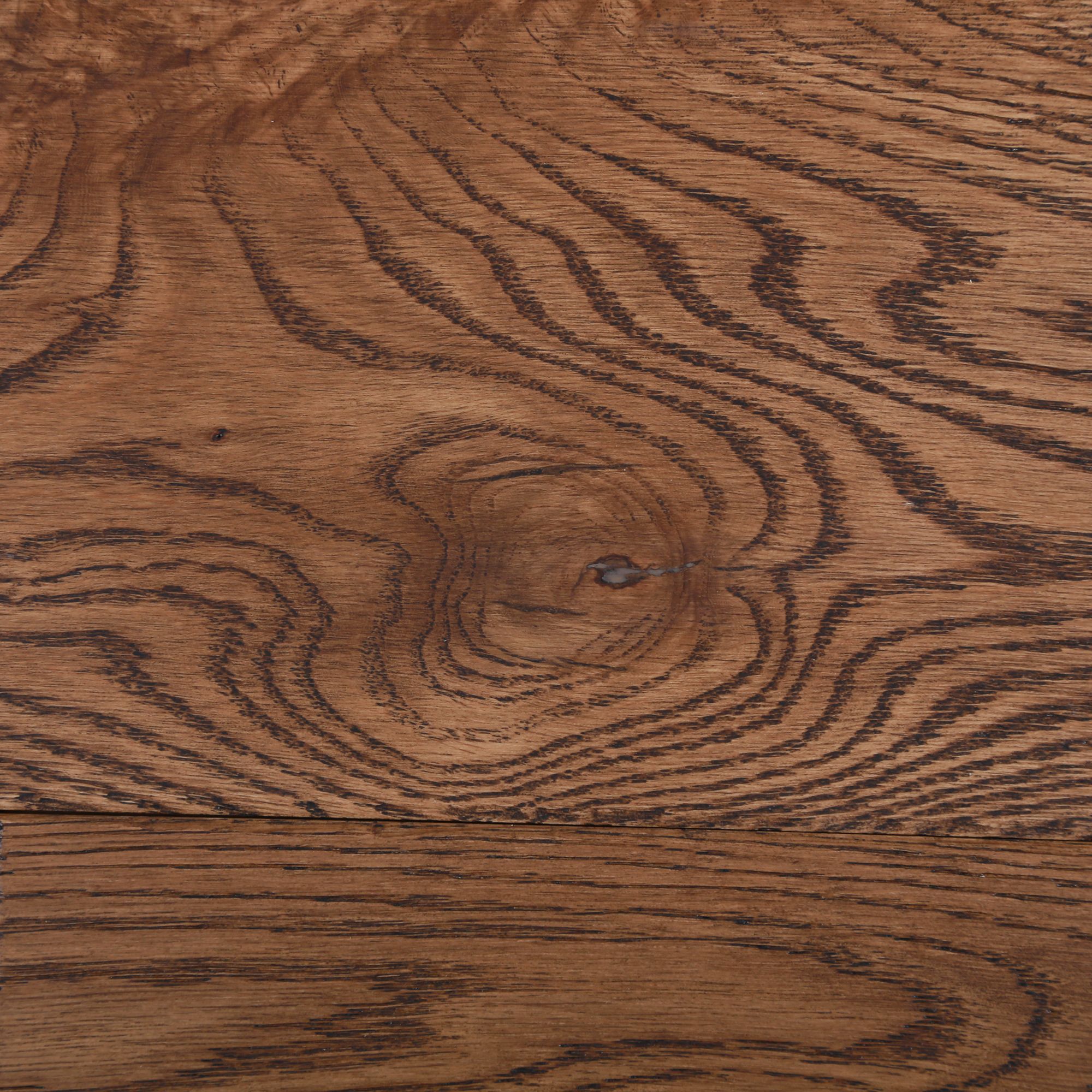 GoodHome Dark Natural Textured Oak Solid wood flooring Sample