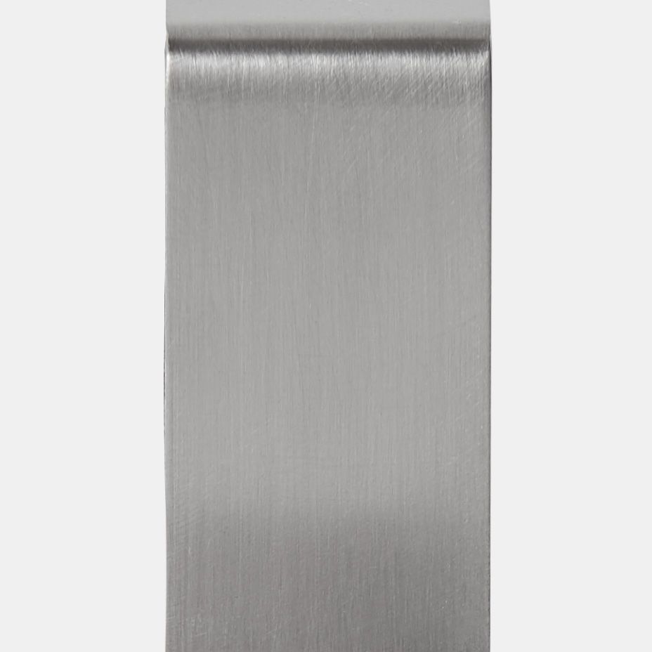 GoodHome Datil Brushed Stainless steel Hook (Holds)1kg, Pack of 2