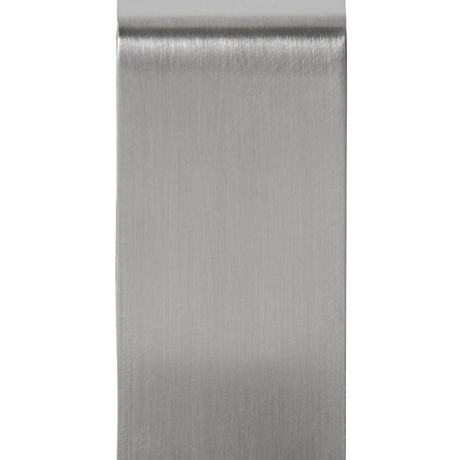 GoodHome Datil Brushed Stainless steel Hook (Holds)1kg, Pack of 2