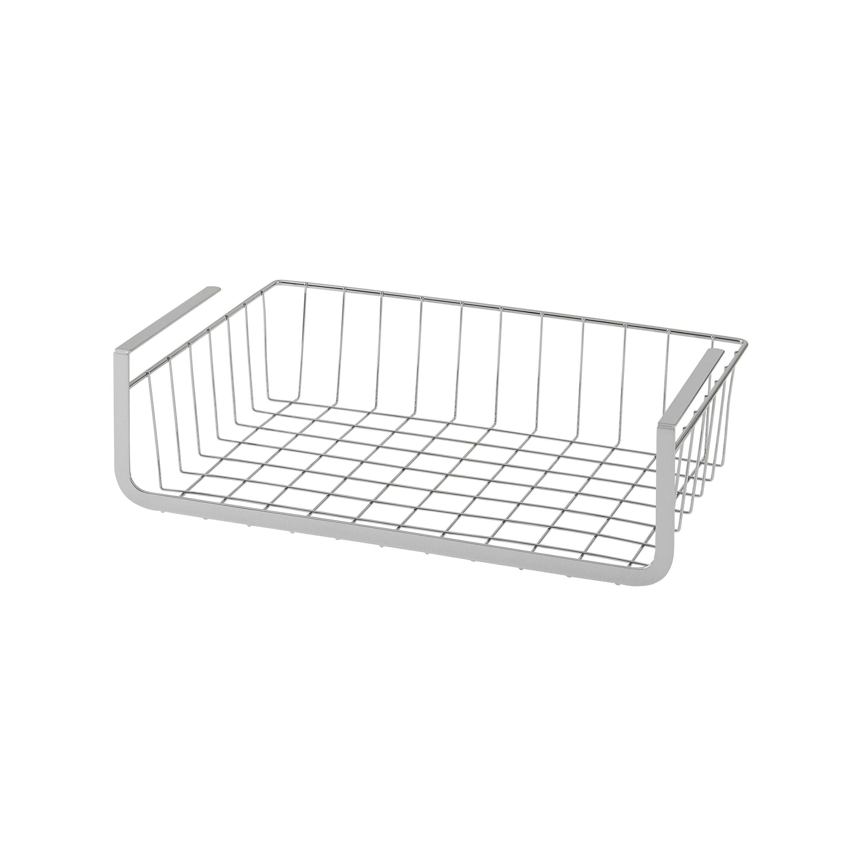 GoodHome Datil Chrome effect Non-magnetic Steel Shelving (L)400mm