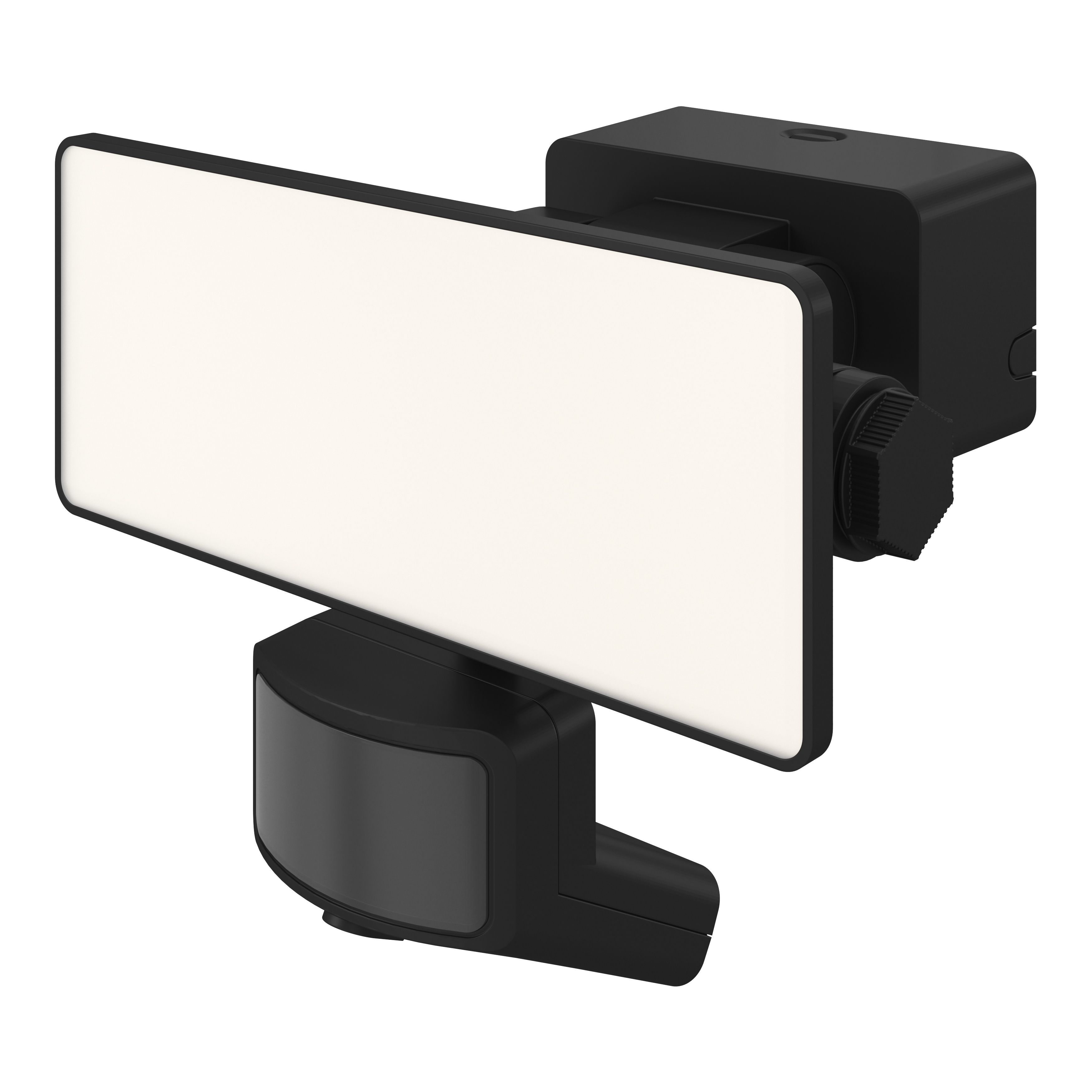 GoodHome Davern AWL1021-IB Black Mains-powered Cool white Outdoor LED PIR Floodlight 2000lm