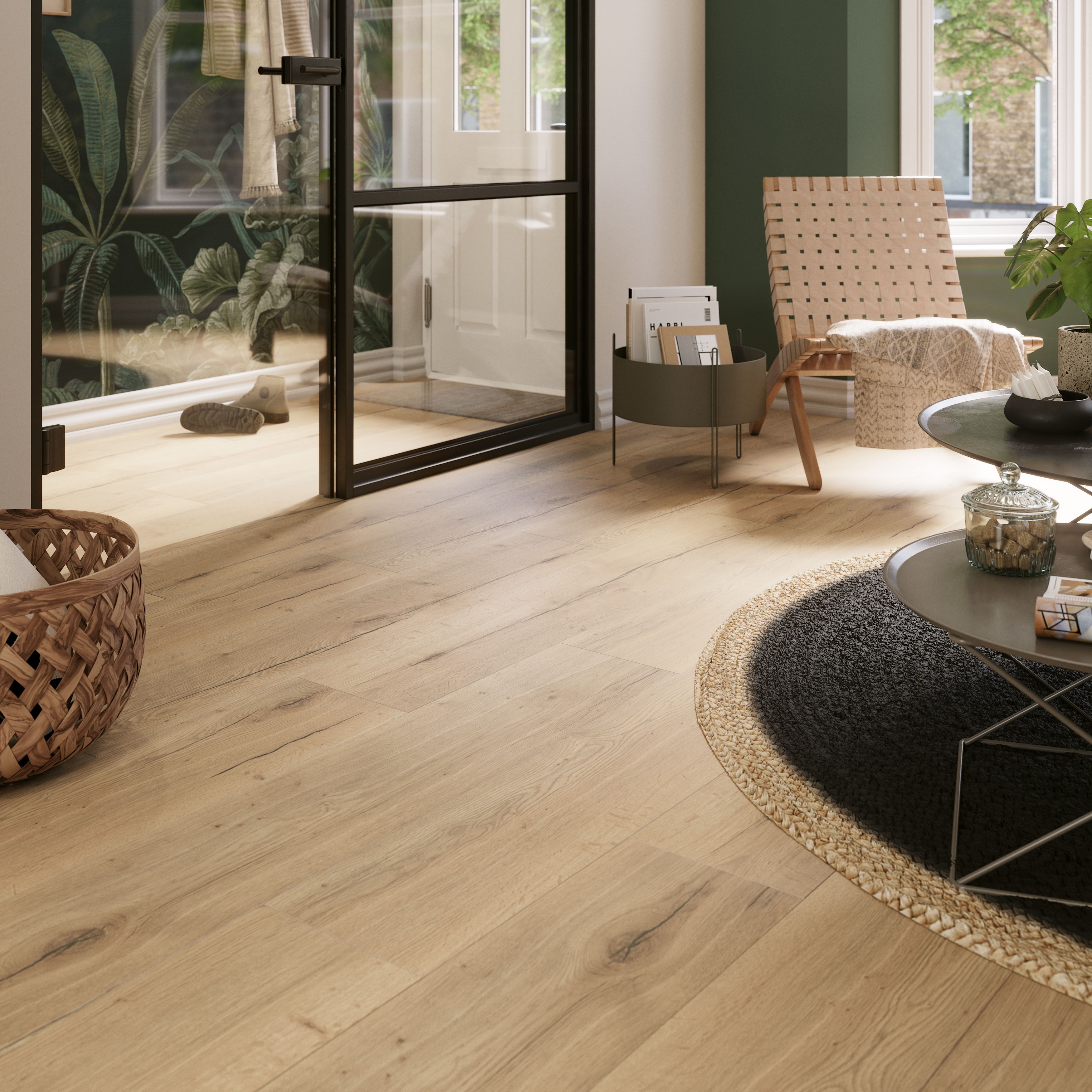 GoodHome Dawnham Wood effect Laminate Flooring, 2.543m²
