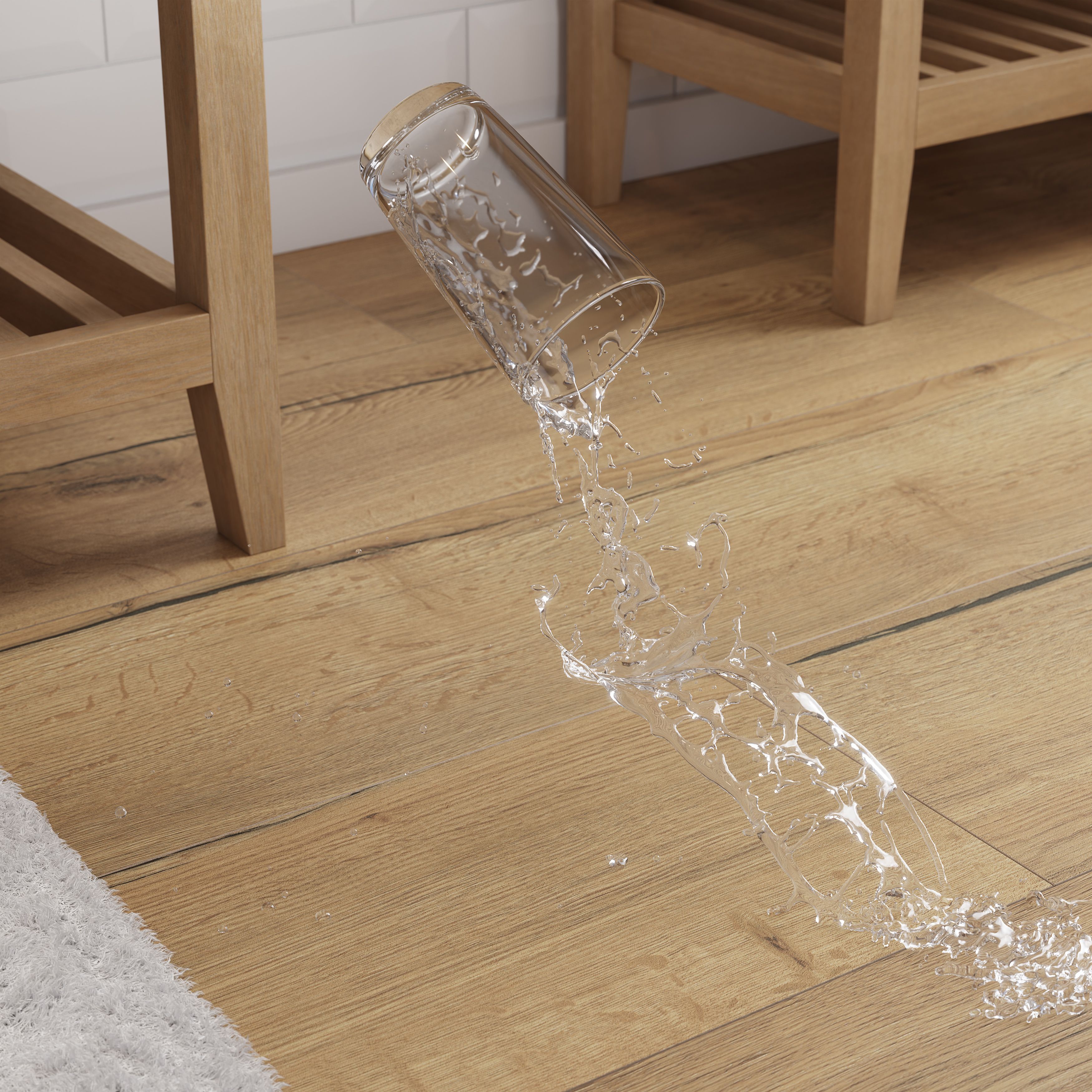 GoodHome Dawnham Wood effect Laminate Flooring, 2.543m²