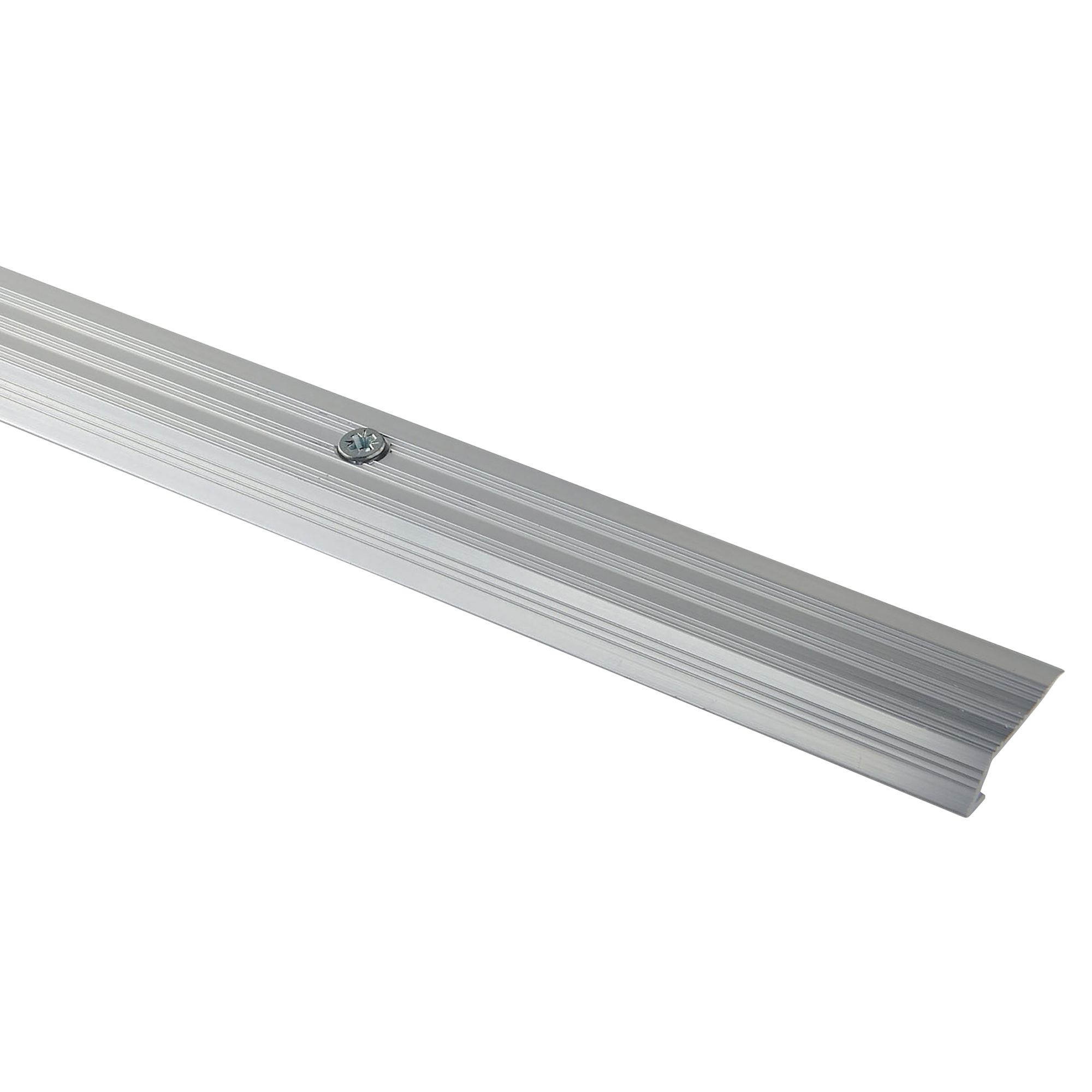 GoodHome DECOR 10 Silver effect Vinyl flooring edging strip (L)180cm