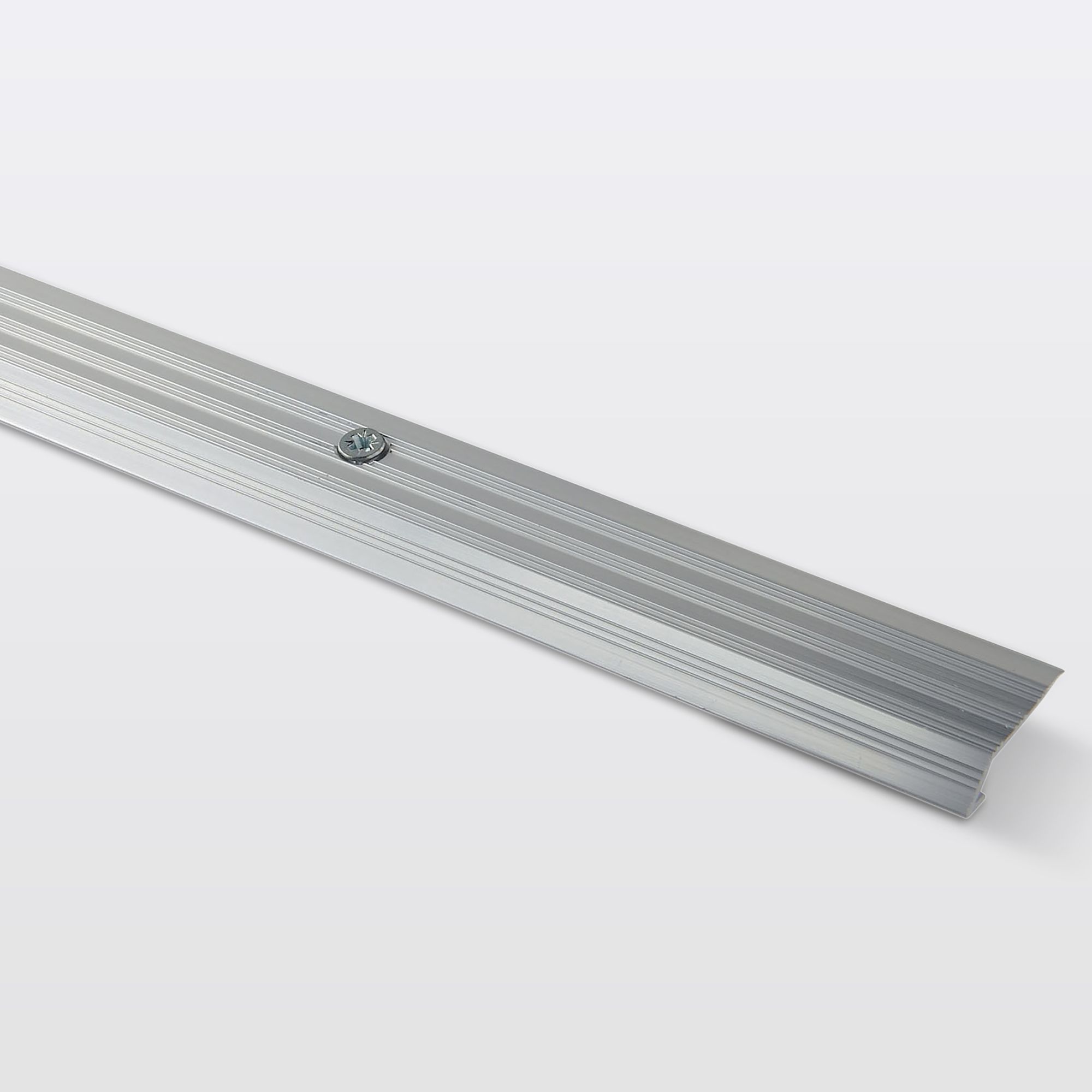 GoodHome DECOR 10 Silver effect Vinyl flooring edging strip (L)93cm