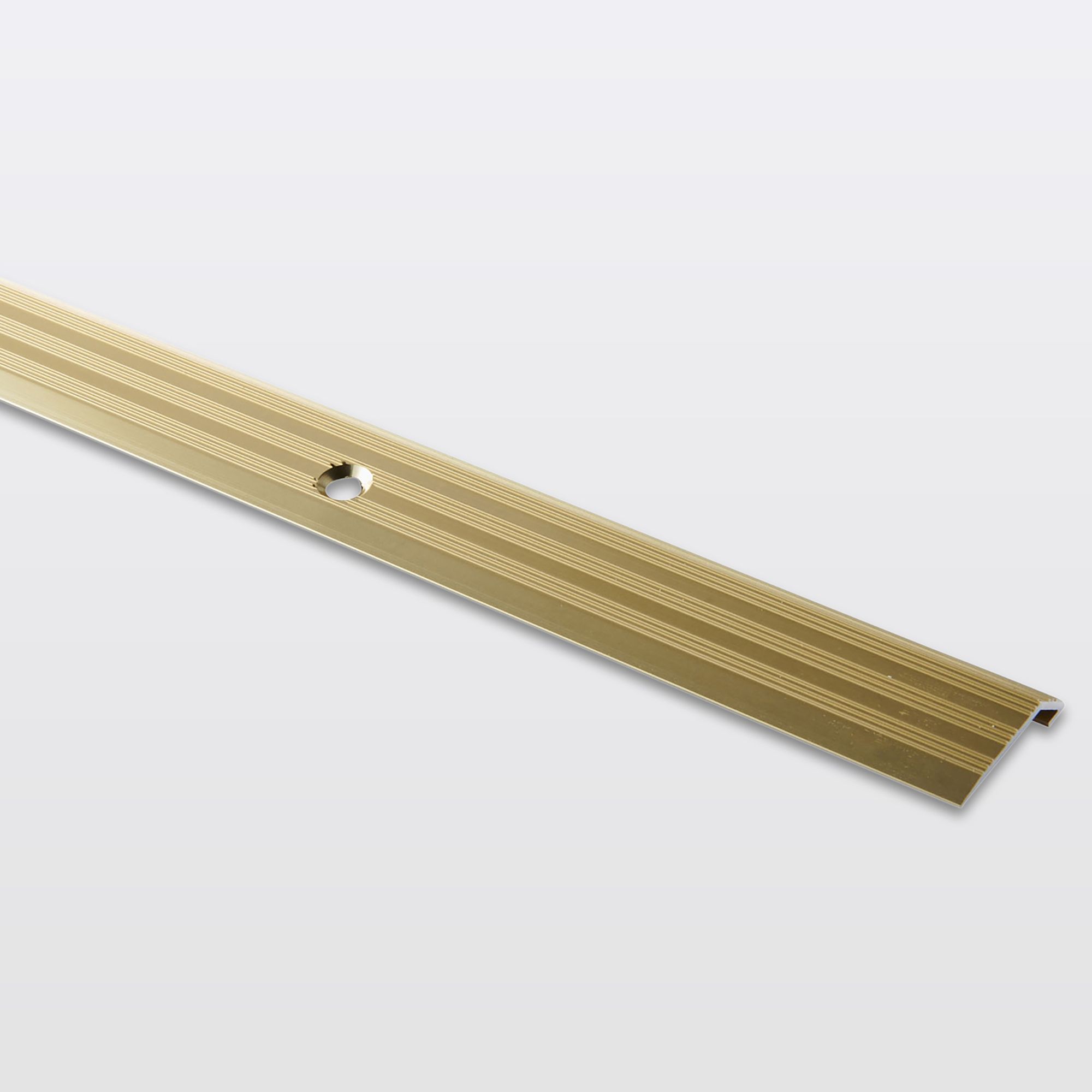 GoodHome DECOR 30 Gold effect Vinyl flooring edging strip (L)93cm